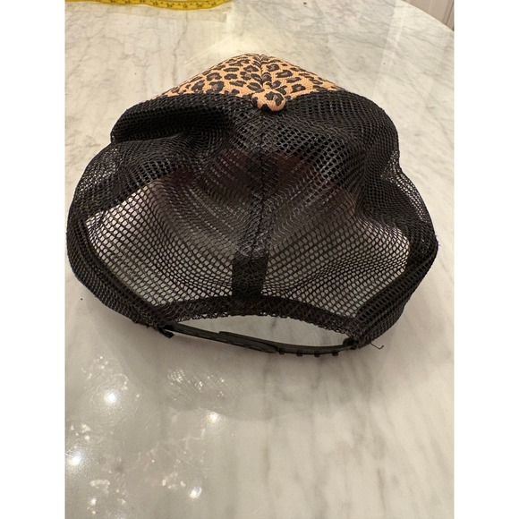 Vans Leopard Print Trucker Hat Snapback Mesh Cap "Off The Wall" - Picture 5 of 9